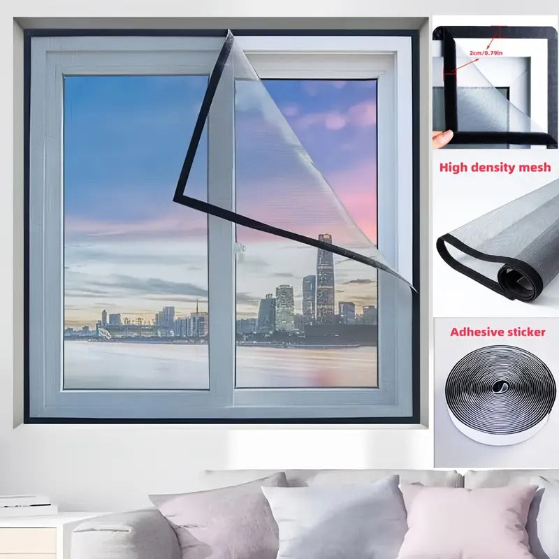 Window Mosquito Net – Stick-On Insect Protection Screen for Home & Office