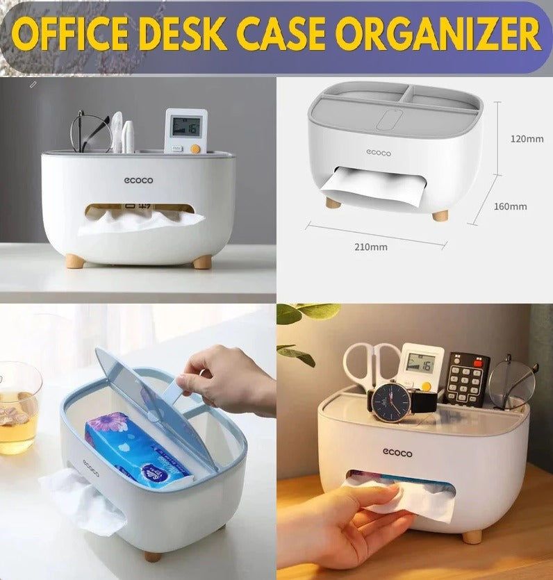 Ecoco Tissue Box Holder – Compact & Practical Storage