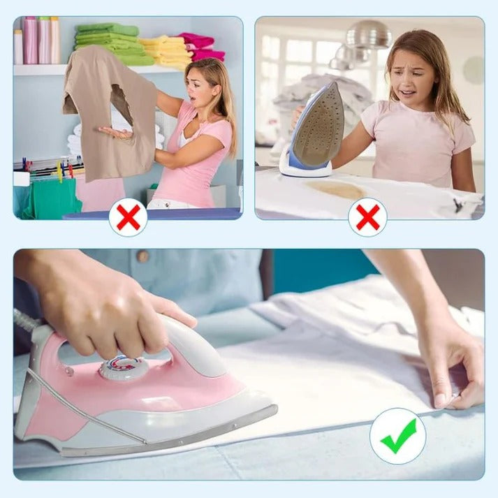 Teflon Iron Cover Protector – Non-Stick Heat Resistant Iron Shoe Cover for Safe Ironing, Prevents Burns, Shine Marks & Fabric Damage