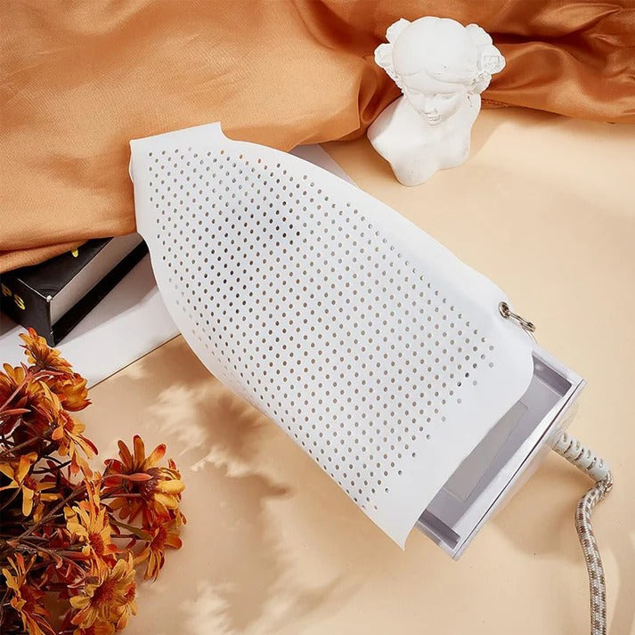 Teflon Iron Cover Protector – Non-Stick Heat Resistant Iron Shoe Cover for Safe Ironing, Prevents Burns, Shine Marks & Fabric Damage