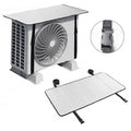 AC Outdoor Unit Protector Aluminium Cover With Adjustable Straps | Weatherproof Air Conditioner Outdoor Cover