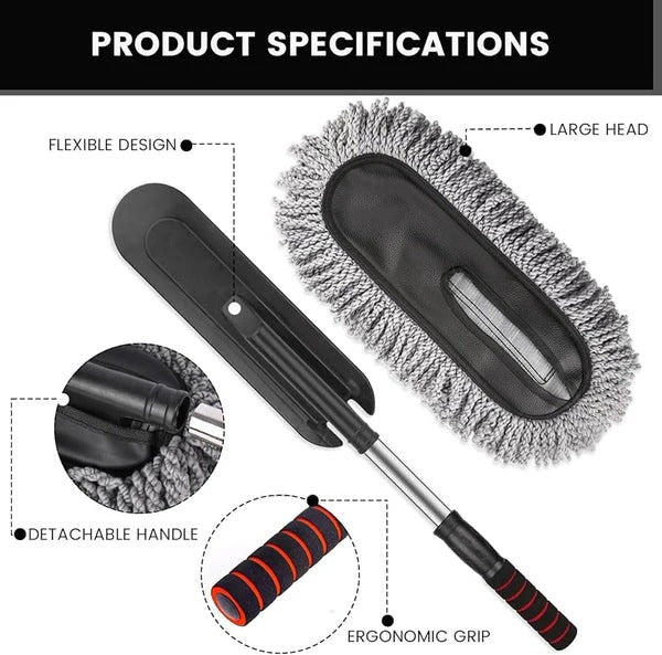 Premium Microfiber Car Duster – Scratch-Free Dust Remover for Interior & Exterior Cleaning