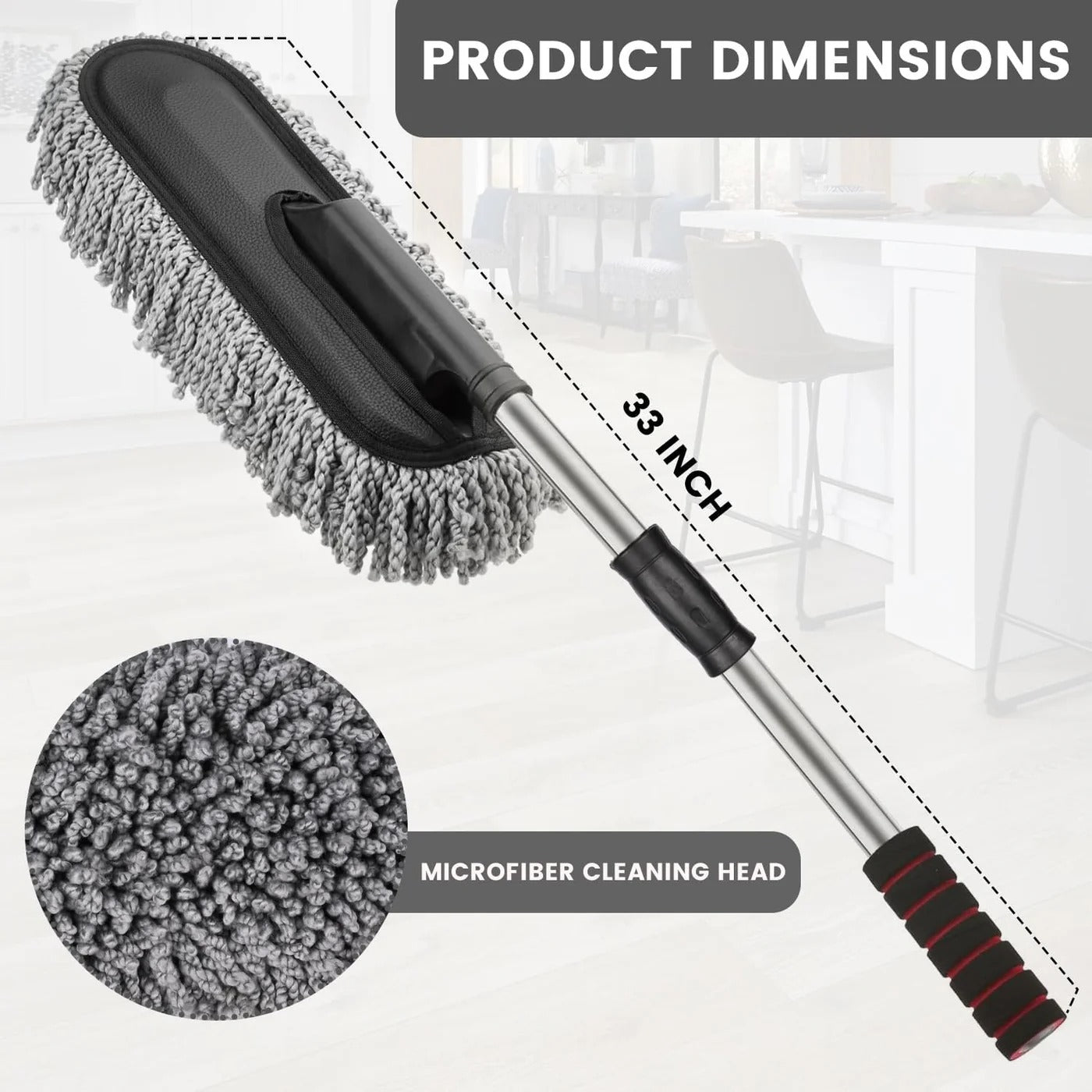 Premium Microfiber Car Duster – Scratch-Free Dust Remover for Interior & Exterior Cleaning