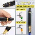 Heavy Duty Metal Water Spray Nozzle – Adjustable High Pressure Garden Hose Sprayer
