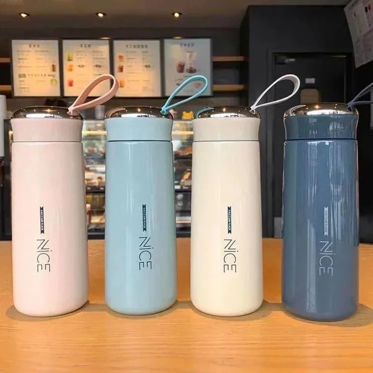 400ML Premium Glass Water Bottle – Leakproof Reusable Drinking Bottle