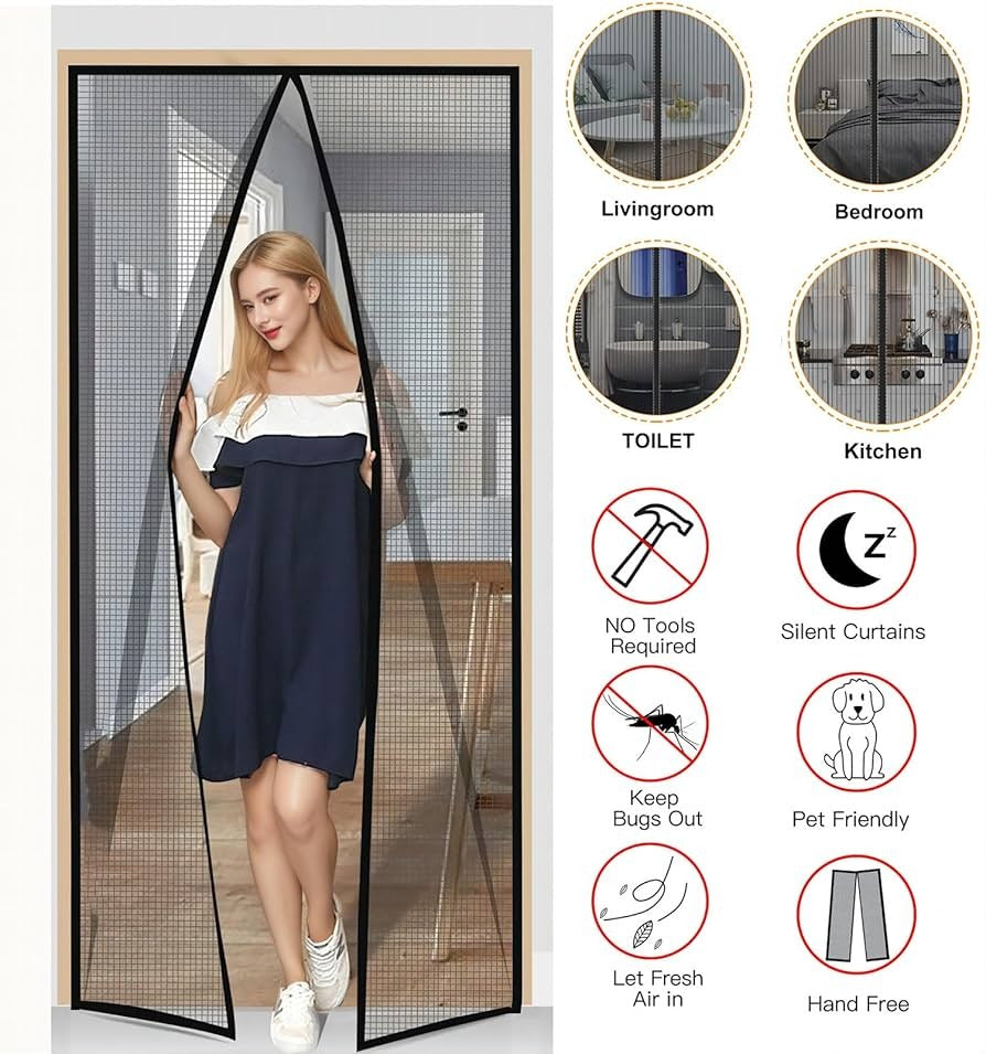 Window Mosquito Net – Stick-On Insect Protection Screen for Home & Office