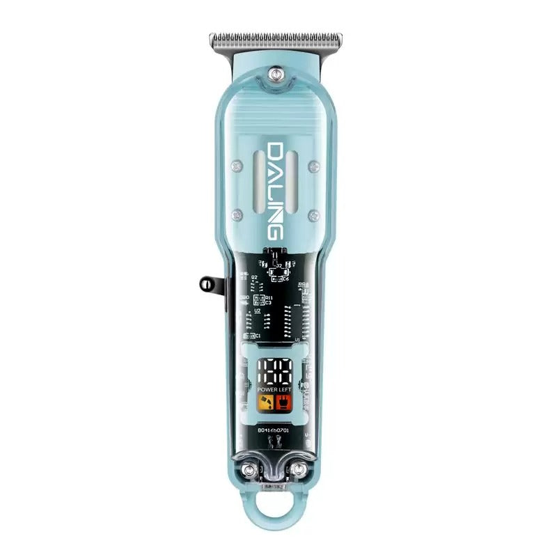 Daling Transparent Professional Hair Trimmer Rechargeable Cordless Barber Machine For Men