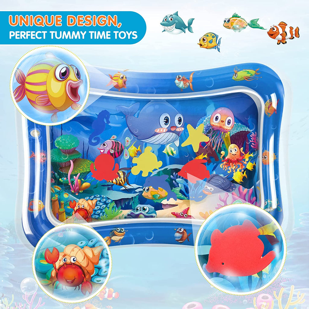 Inflatable Baby Water Play Mat Tummy Time