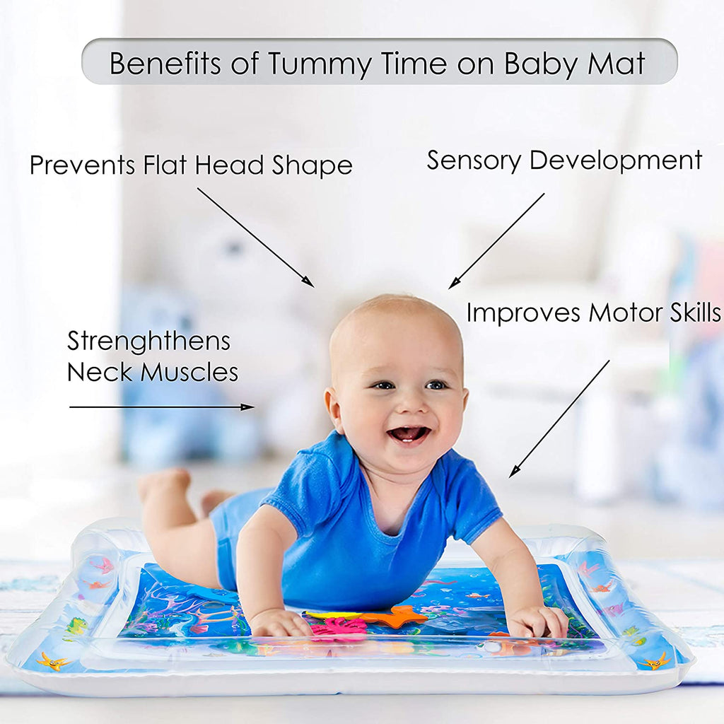 Inflatable Baby Water Play Mat Tummy Time