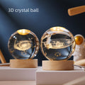 3D Glowing Crystal Ball Night Light