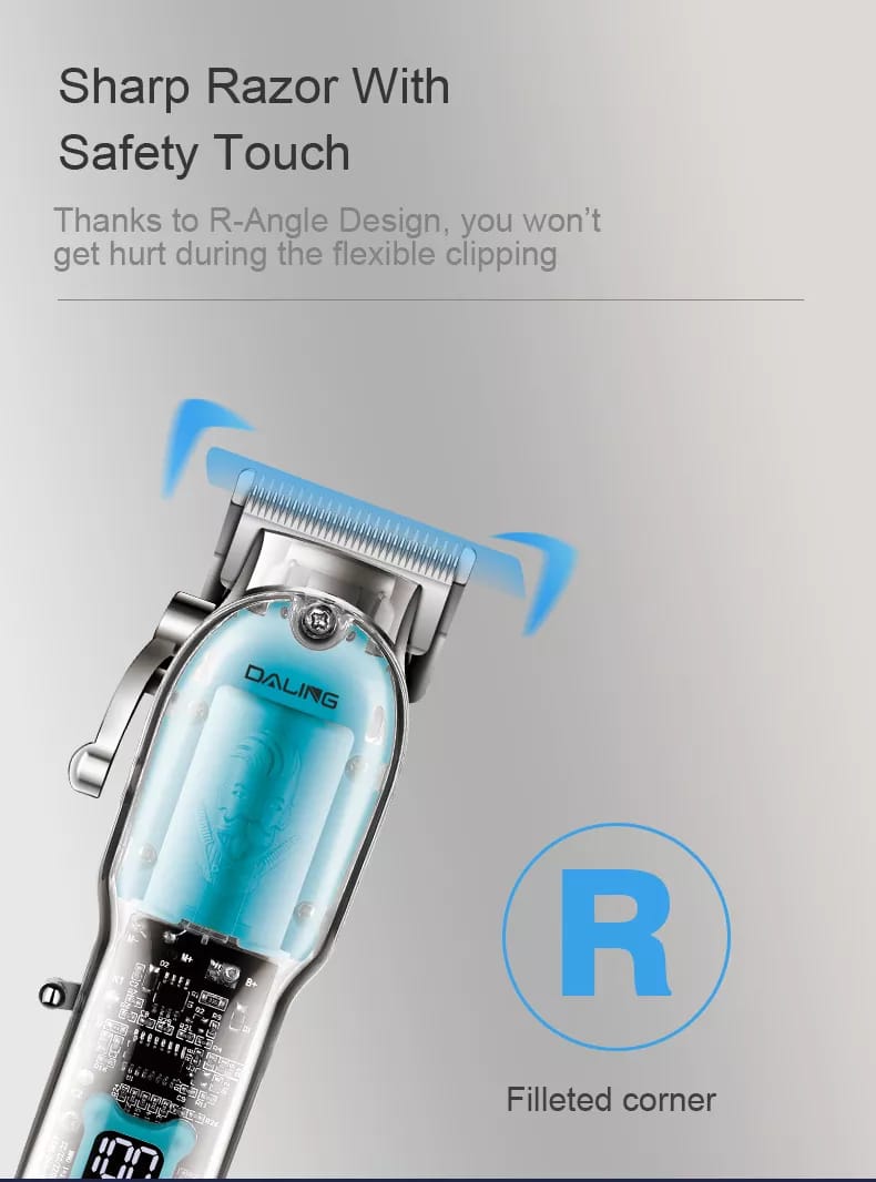 Daling Transparent Professional Hair Clipper
