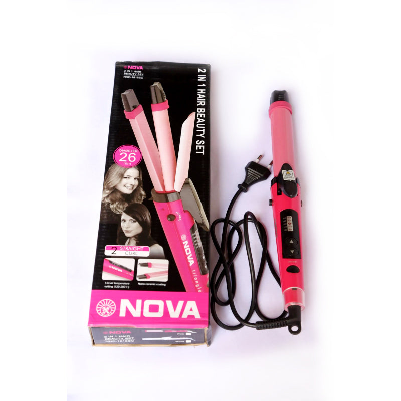 Nova 2-in-1 Hair Styling Tool Straightener & Curler