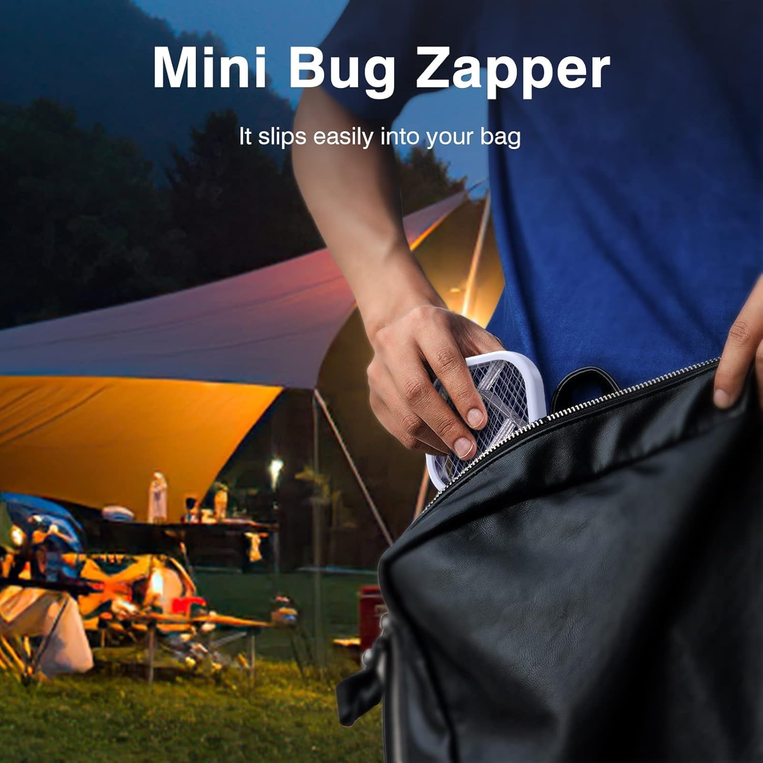 USB Electric Mosquito Killer Racket with UV Trap Light