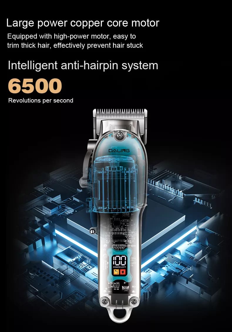 Daling Transparent Professional Hair Clipper