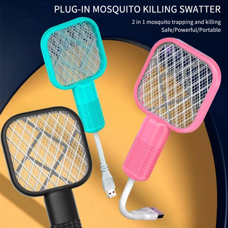 USB Electric Mosquito Killer Racket with UV Trap Light