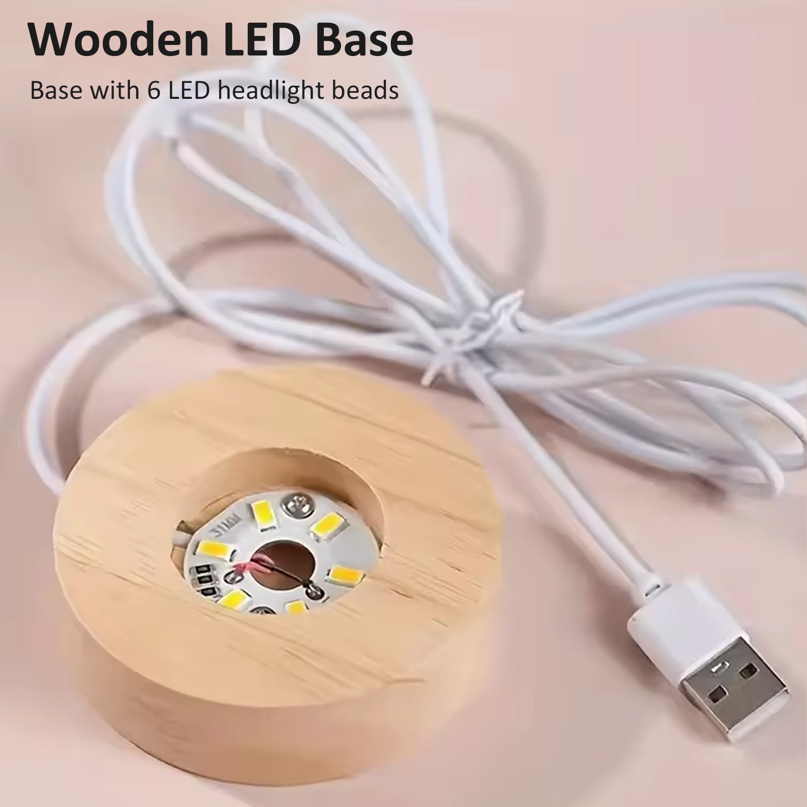 3D Glowing Crystal Ball Night Light