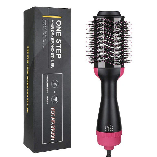 One Step Hair Dryer & Styler Brush 3 in 1 Dry Straighten & Curl