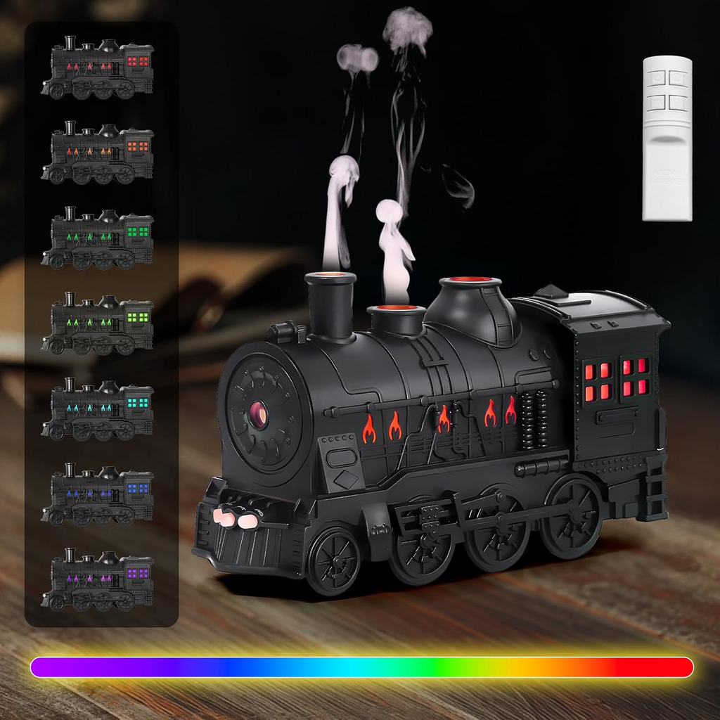 Steam Train Humidifier & Aroma Diffuser 7 Color LED
