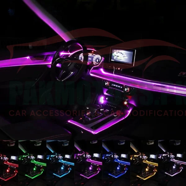 Car Interior Ambient Light Kit App & Remote Control
