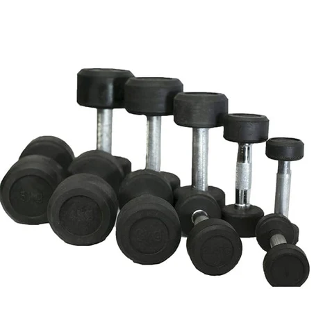 Rubber Coated Dumbbell Pair Tango Sports