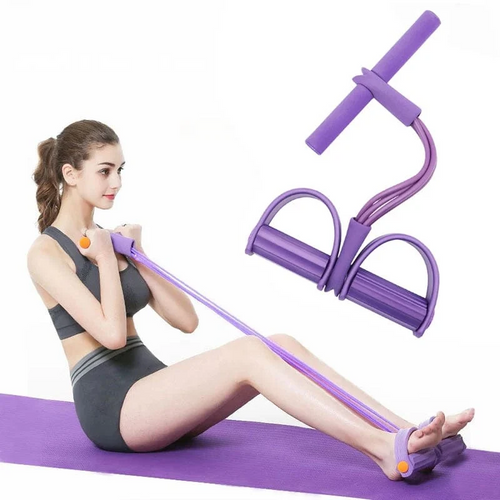 4 Tube Resistance Band Tummy Trimmer